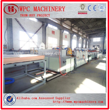 Qingdao professional factory Wood plastic composite board making machine/WPC furniture board making machine